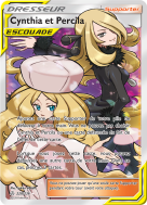 Carte Pokémon Cynthia et Percila 228/236 Ultra Rare Éclipse Cosmique