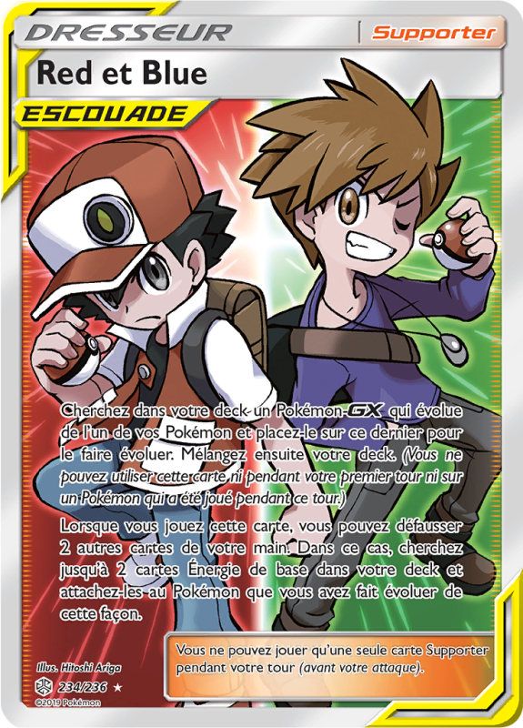 Carte Pokémon Red et Blue 234/236 Ultra Rare Éclipse Cosmique