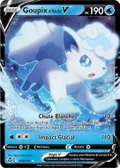 Carte Pokémon Goupix d'Alola-V 033/195 Ultra Rare Tempête Argentée