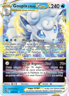 Carte Pokémon Goupix d'Alola-VSTAR 034/195 Ultra Rare Tempête Argentée