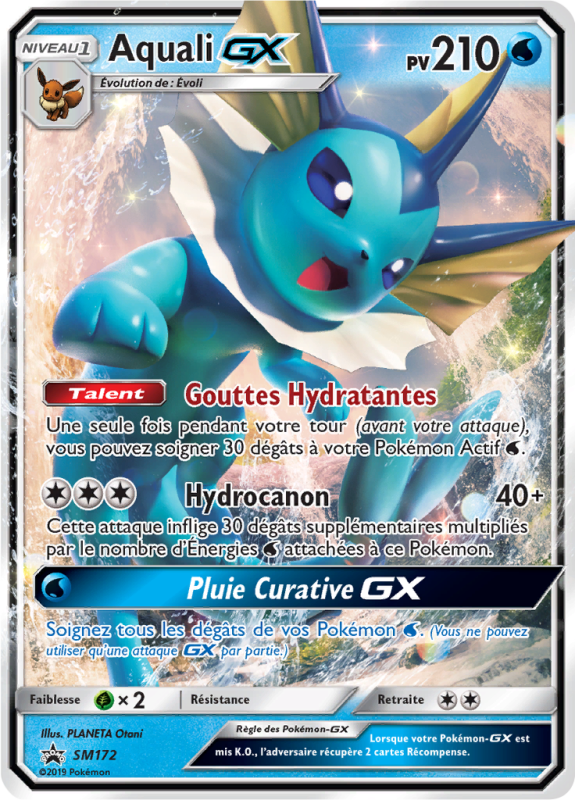 Carte Pokémon Aquali-GX SM172 Promo SM