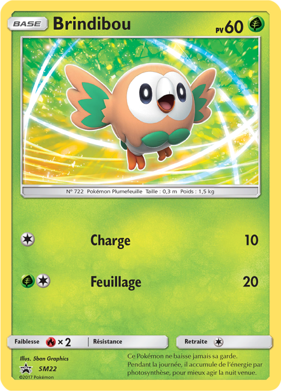 Carte Pokémon Brindibou SM22 Promo SM