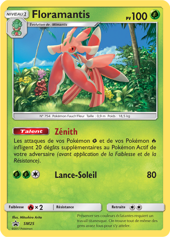 Carte Pokémon Floramantis SM25 Promo SM