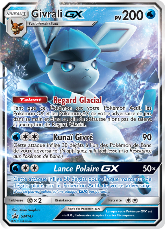 Carte Pokémon Givrali-GX SM147 Promo SM