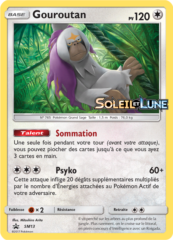 Carte Pokémon Gouroutan SM13 Promo SM