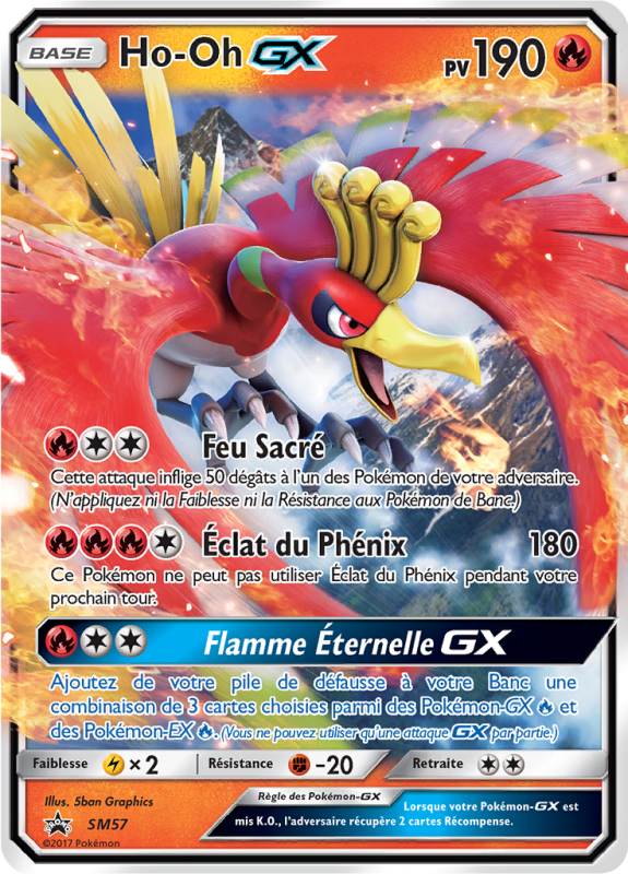 Carte Pokémon Ho-Oh-GX SM57 Promo SM