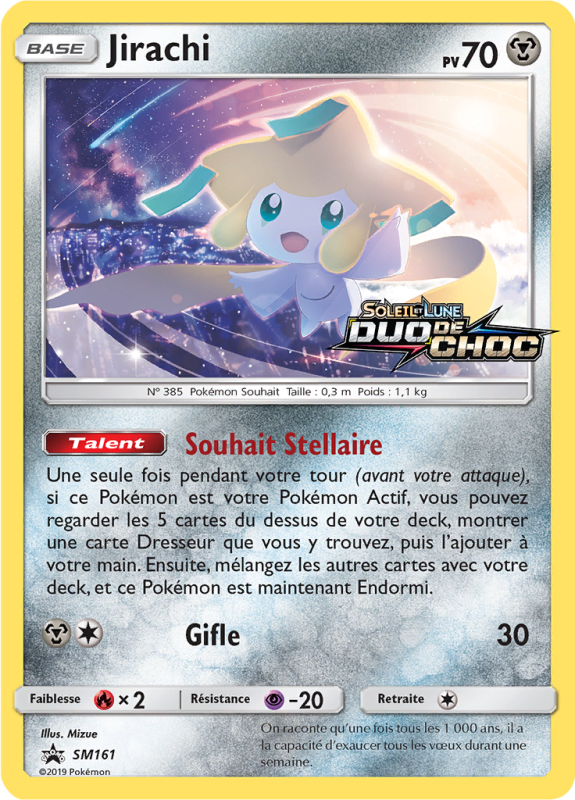Carte Pokémon Jirachi SM161 Promo SM