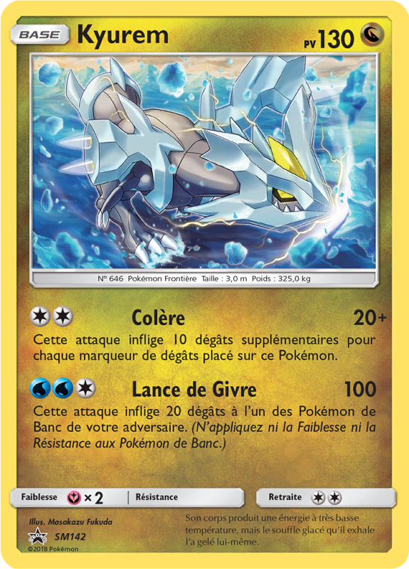 Carte Pokémon Kyurem SM142 Promo SM