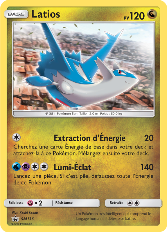 Carte Pokémon Latios SM136 Promo SM