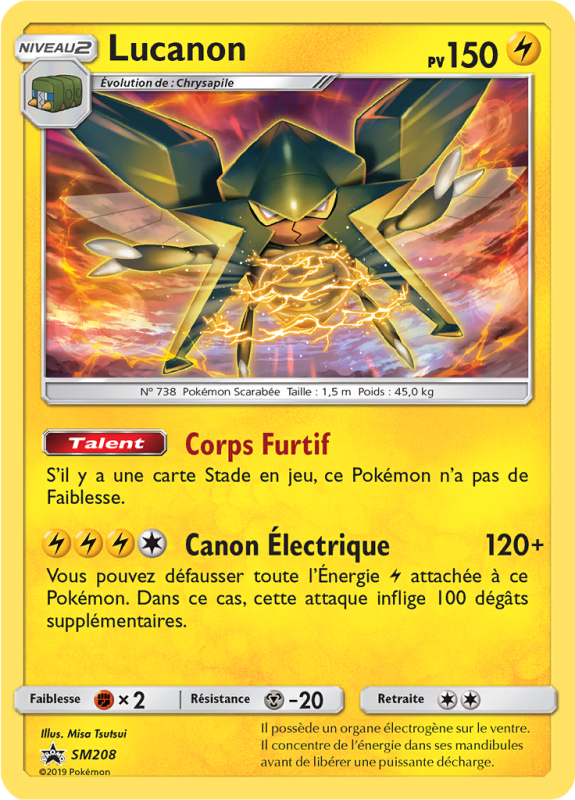 Carte Pokémon Lucanon SM208 Promo SM