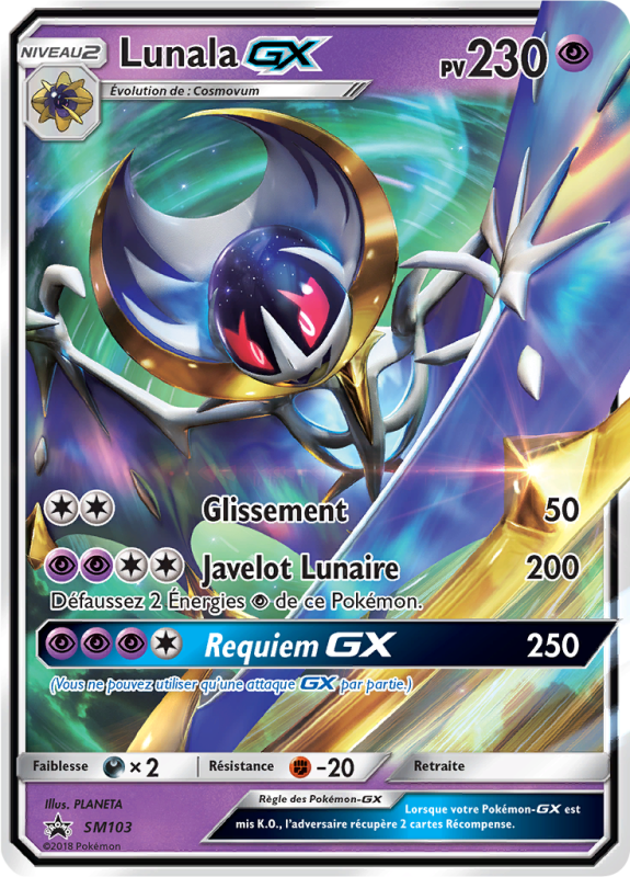 Carte Pokémon Lunala-GX SM103 Promo SM