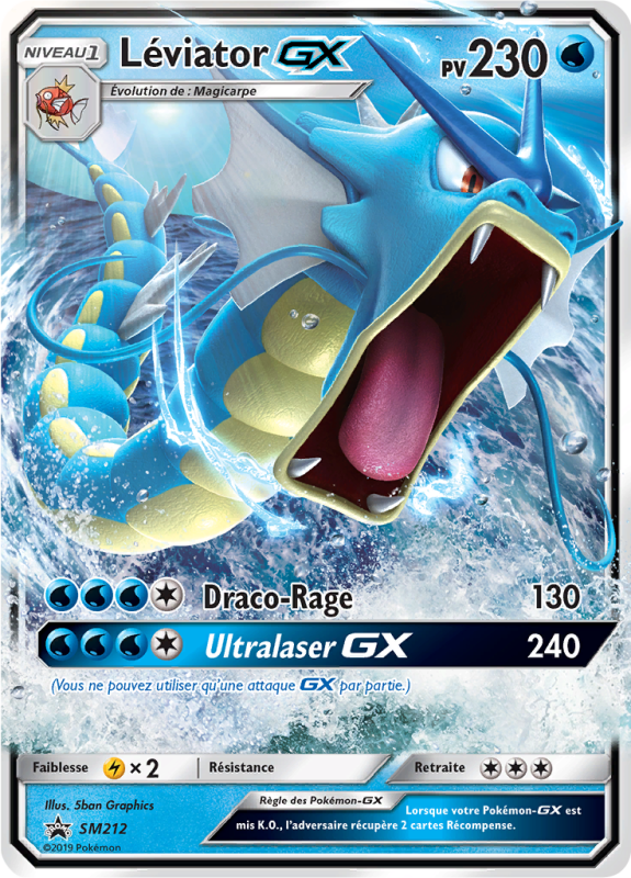 Carte Pokémon Léviator-GX SM212 Promo SM