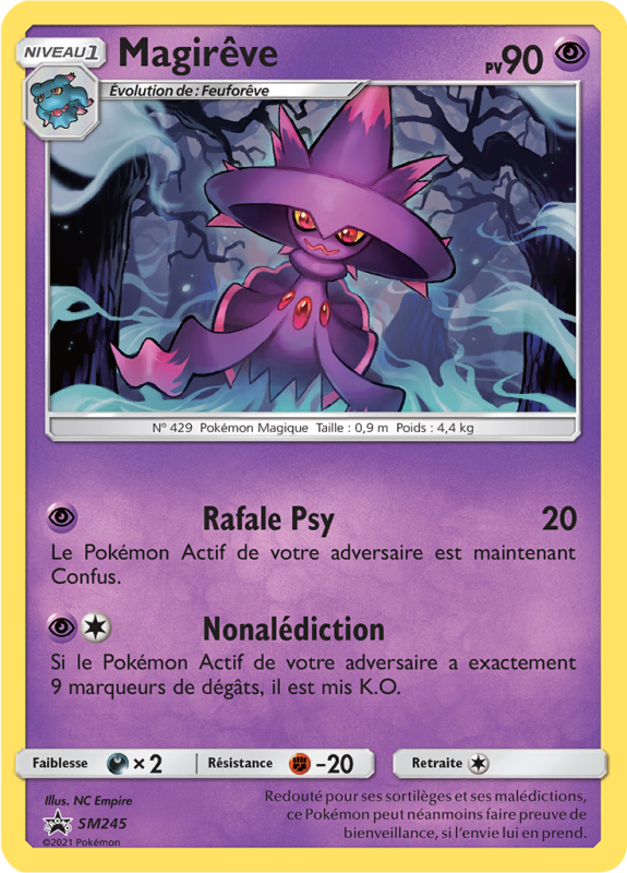 Carte Pokémon Magirêve SM245 Promo SM