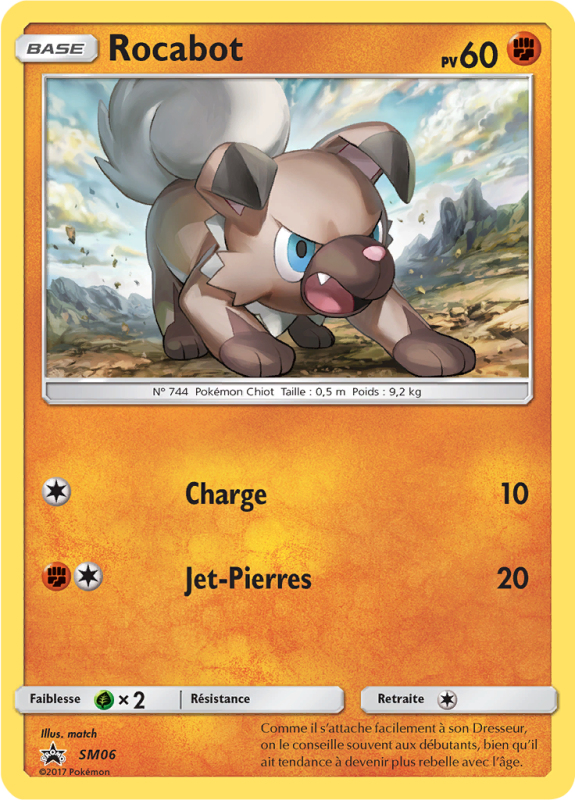 Carte Pokémon Rocabot SM06 Promo SM