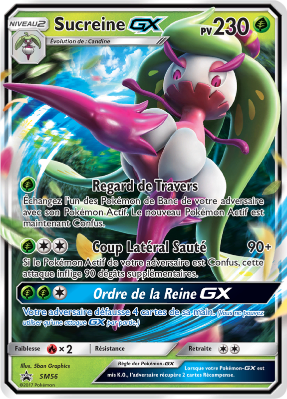 Carte Pokémon Sucreine-GX SM56 Promo SM