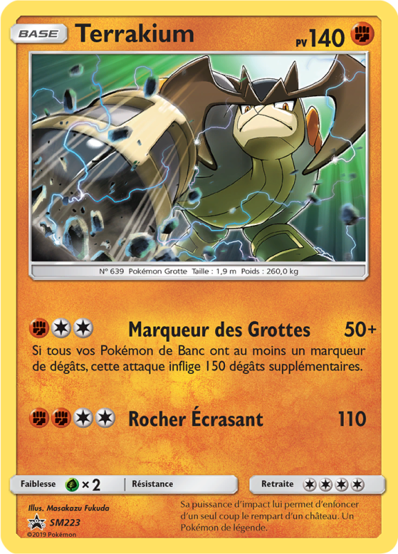Carte Pokémon Terrakium SM223 Promo SM