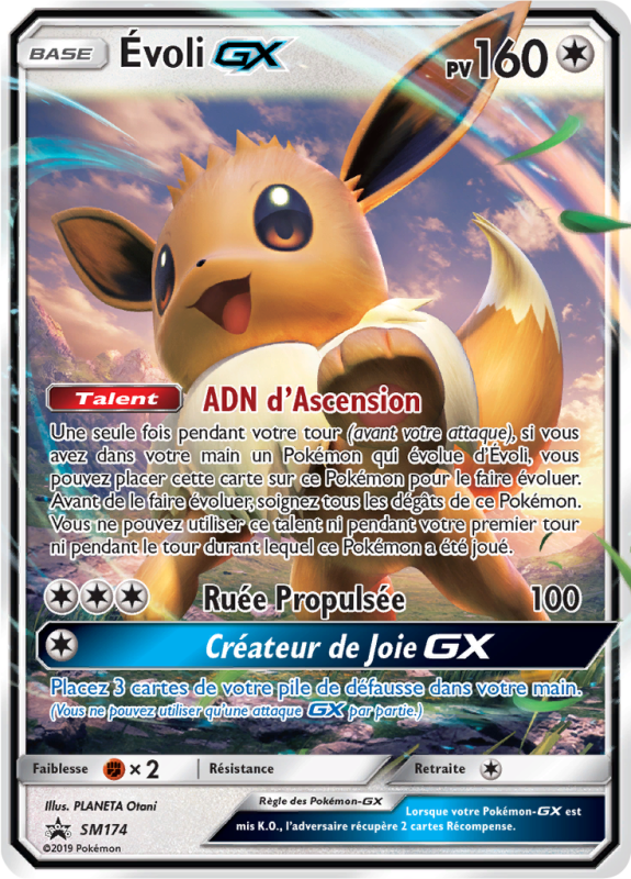 Carte Pokémon Évoli-GX SM174 Promo SM