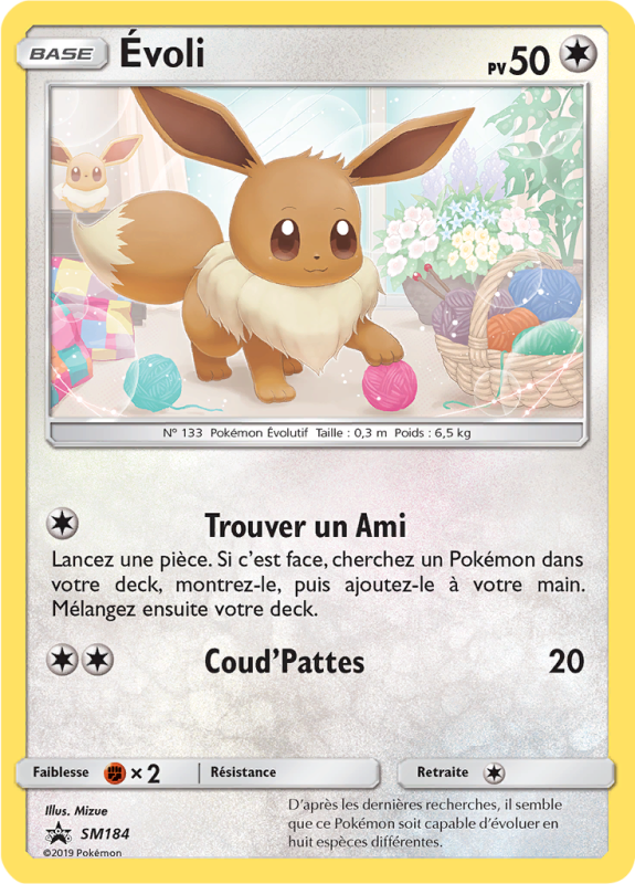 Carte Pokémon Évoli SM184 Promo SM