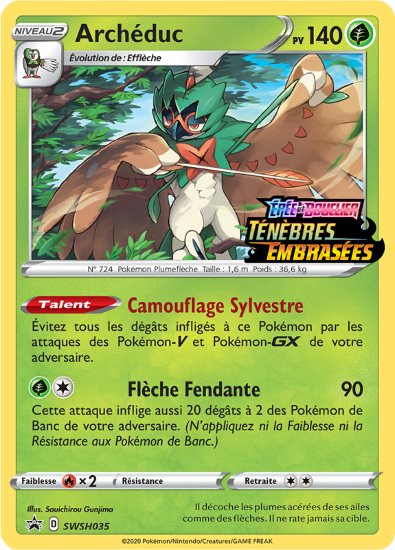 Carte Pokémon Archéduc SWSH035 Promo SWSH