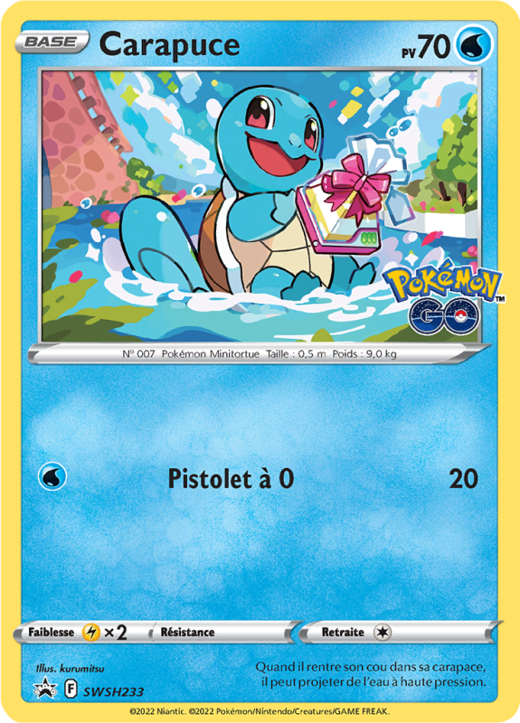 Carte Pokémon Carapuce SWSH233 Promo SWSH