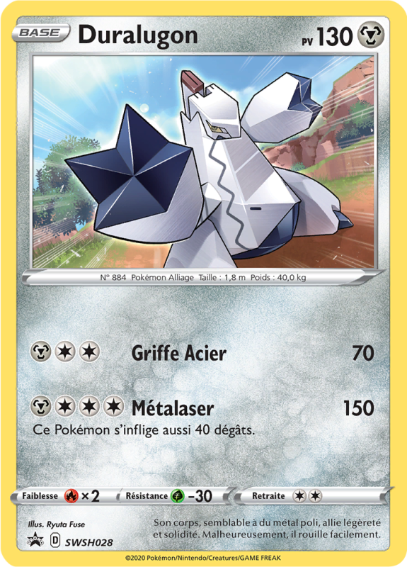 Carte Pokémon Duralugon SWSH028 Promo SWSH
