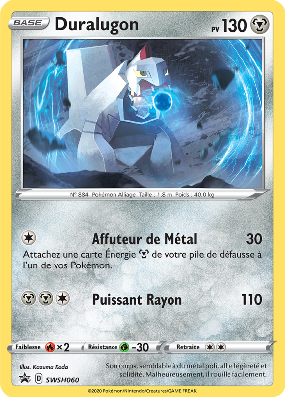 Carte Pokémon Duralugon SWSH060 Promo SWSH