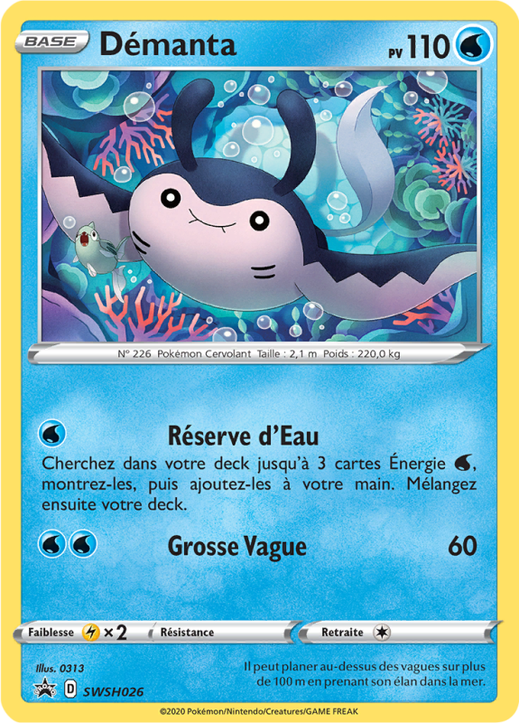 Carte Pokémon Démanta SWSH026 Promo SWSH