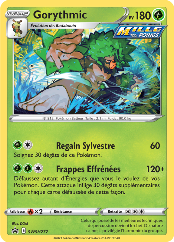 Carte Pokémon Gorythmic SWSH277 Promo SWSH