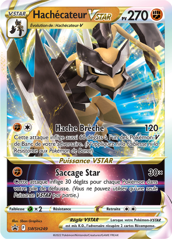 Carte Pokémon Hachécateur-VSTAR SWSH249 Promo SWSH