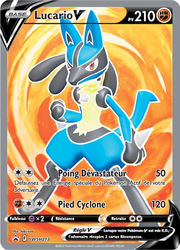 Carte Pokémon Lucario-V SWSH213 Promo SWSH