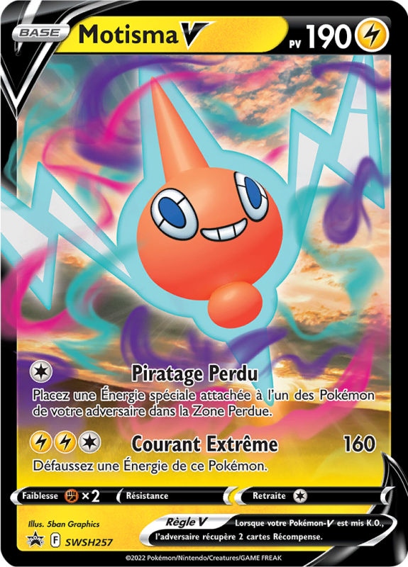 Carte Pokémon Motisma-V SWSH257 Promo SWSH