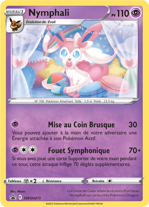 Carte Pokémon Nymphali SWSH211 Promo SWSH