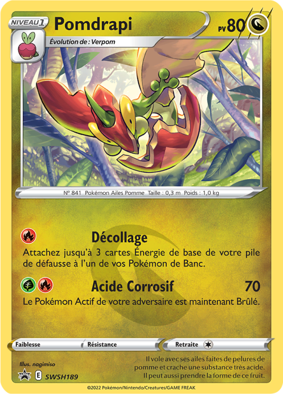 Carte Pokémon Pomdrapi SWSH189 Promo SWSH