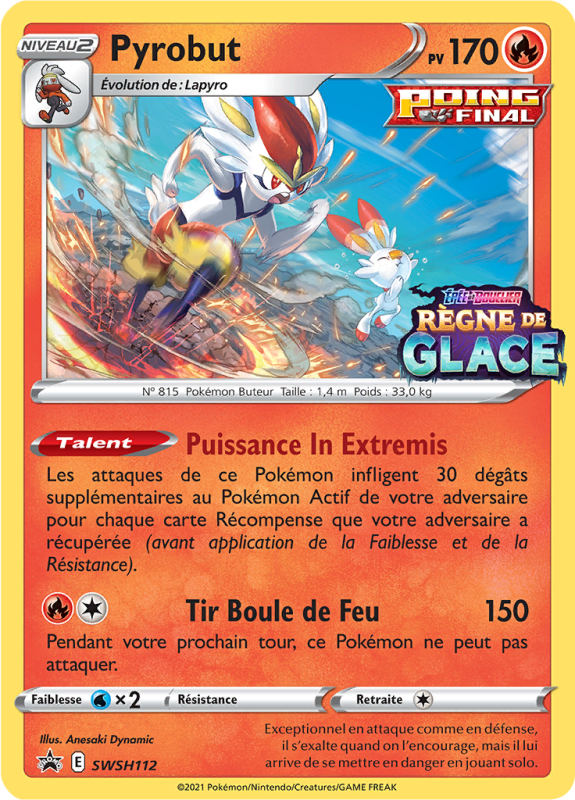 Carte Pokémon Pyrobut SWSH112 Promo SWSH