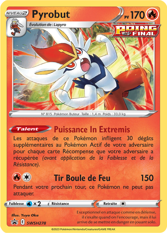 Carte Pokémon Pyrobut SWSH278 Promo SWSH