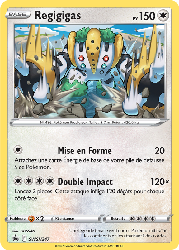 Carte Pokémon Regigigas SWSH247 Promo SWSH