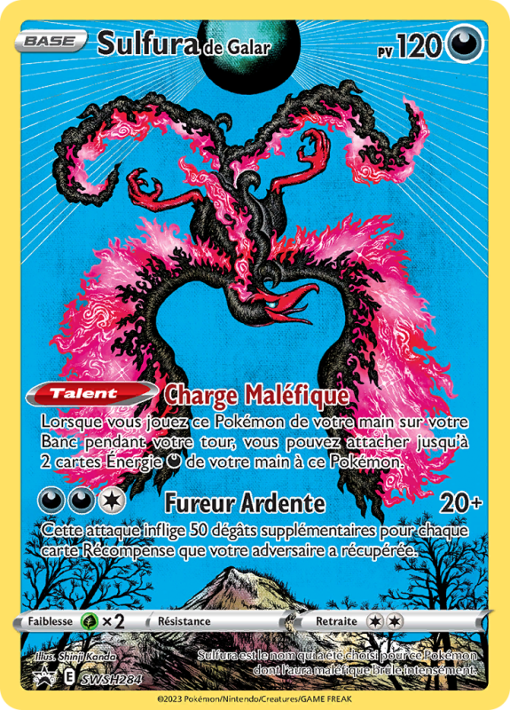 Carte Pokémon Sulfura de Galar SWSH284 Promo SWSH