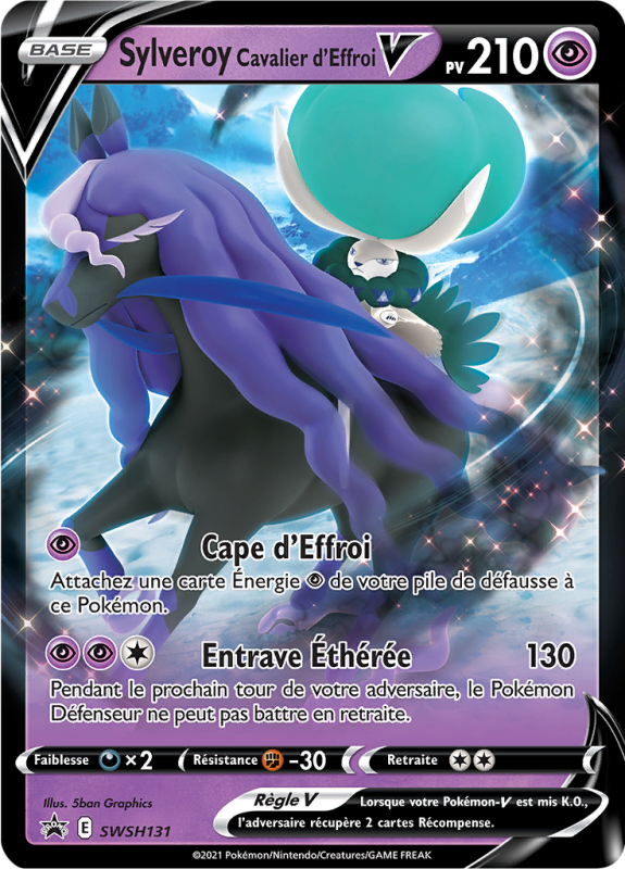 Carte Pokémon Sylveroy Cavalier d'Effroi-V SWSH131 Promo SWSH