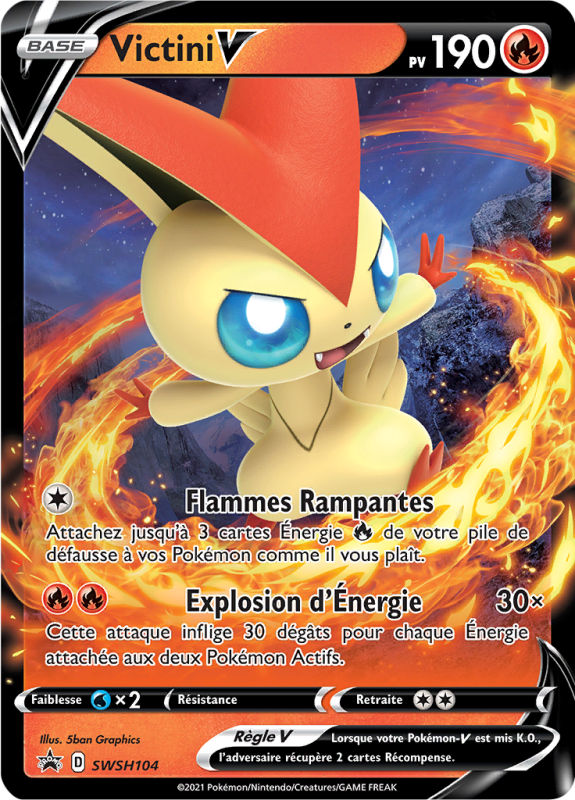 Carte Pokémon Victini-V SWSH104 Promo SWSH