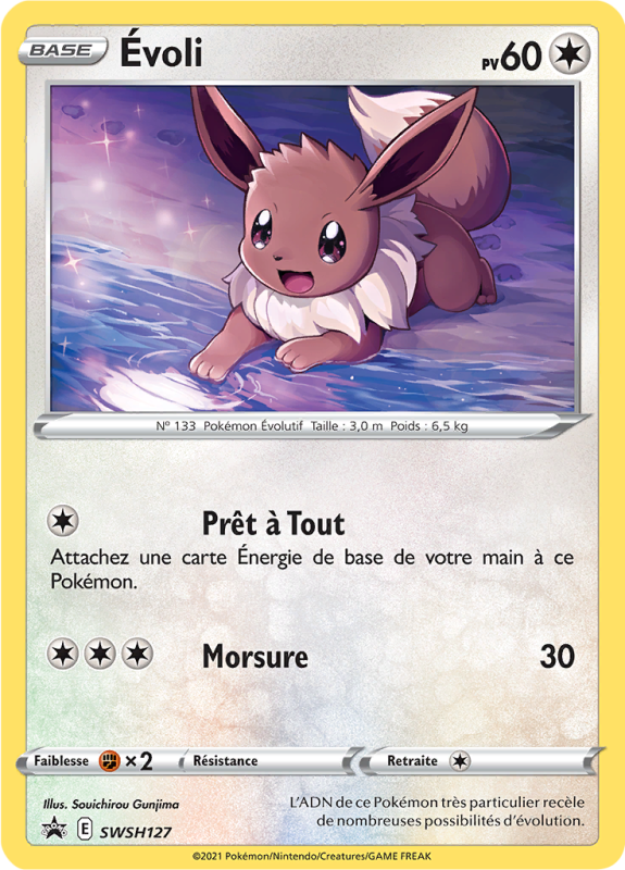 Carte Pokémon Évoli SWSH127 Promo SWSH