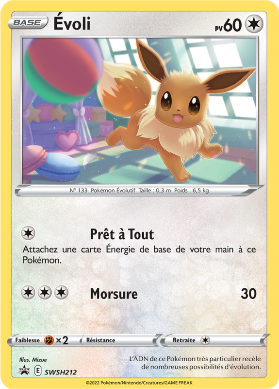 Carte Pokémon Évoli SWSH212 Promo SWSH