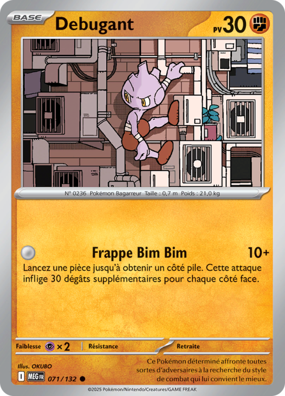 Carte Pokémon Debugant 071/132 Commune Méga-Évolution (JCC)