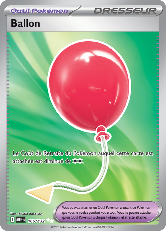 Carte Pokémon Ballon 166/132 Ultra rare Méga-Évolution (JCC)