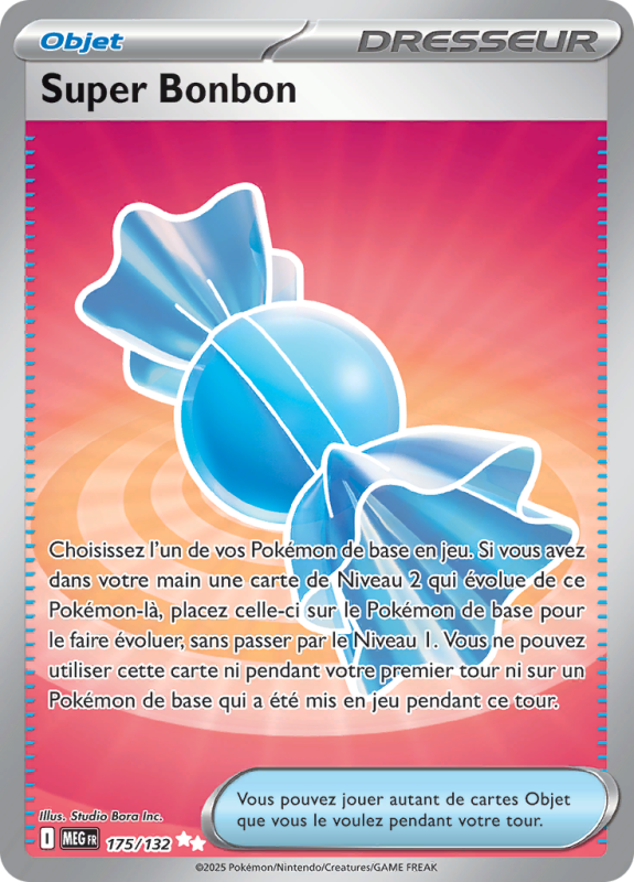 Carte Pokémon Super Bonbon 175/132 Ultra rare Méga-Évolution (JCC)