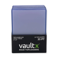 VaultX - Toploaders Rigide Haute Qualité 35pt - clarté exceptionnelles