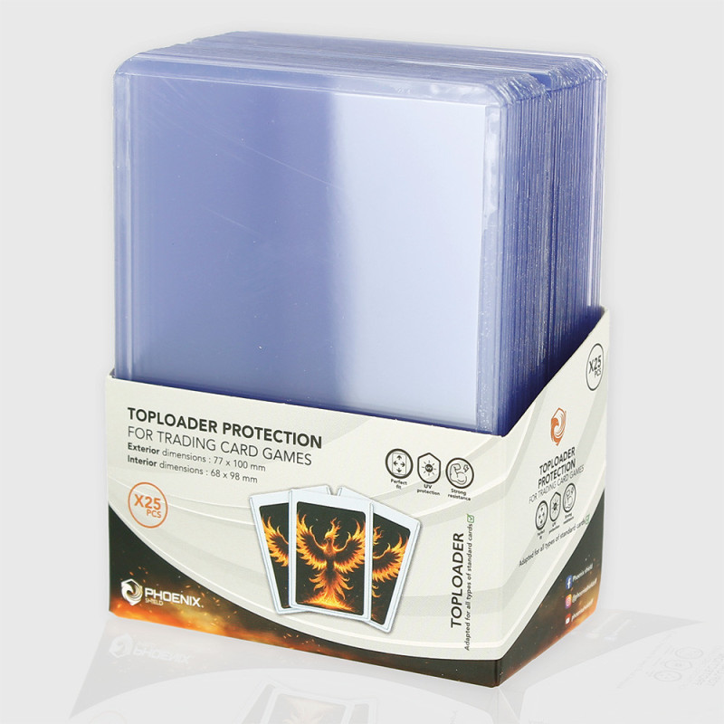 Phoenix Shield - Protections Toploaders - 35pt 3"x4" (X25) Standard 103 x 77 mm