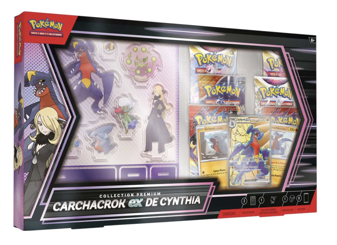 Pokémon – Coffret Collection Premium – Carchacrok EX De Cynthia – en français