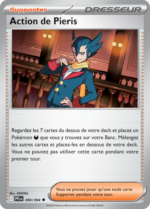 Carte Pokémon Action de Pieris 090/094 Peu commune Flammes Fantasmagoriques