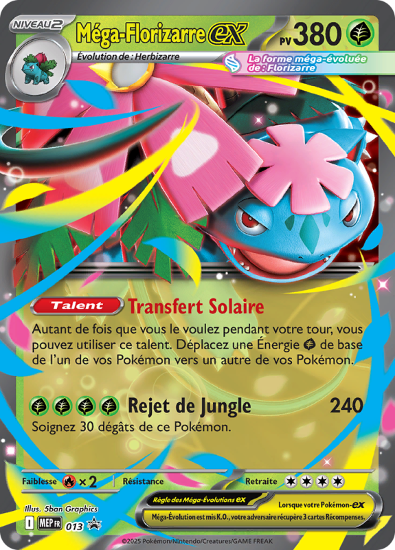 Carte Pokémon Méga-Florizarre-ex 13 Promo ME