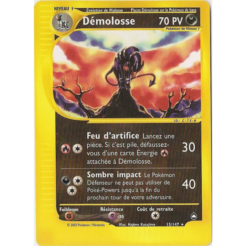 Carte Pokémon Démolosse 15/147 Rare Aquapolis